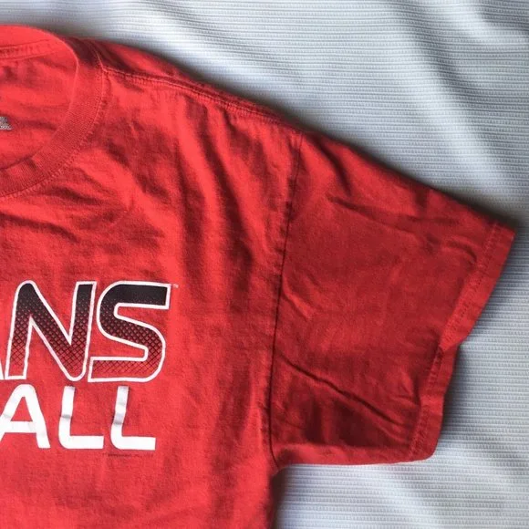 Cleveland Indians T Shirt Mens Large MLB Baseball Red Short Sleeve Adult Genuine - Picture 2 of 12